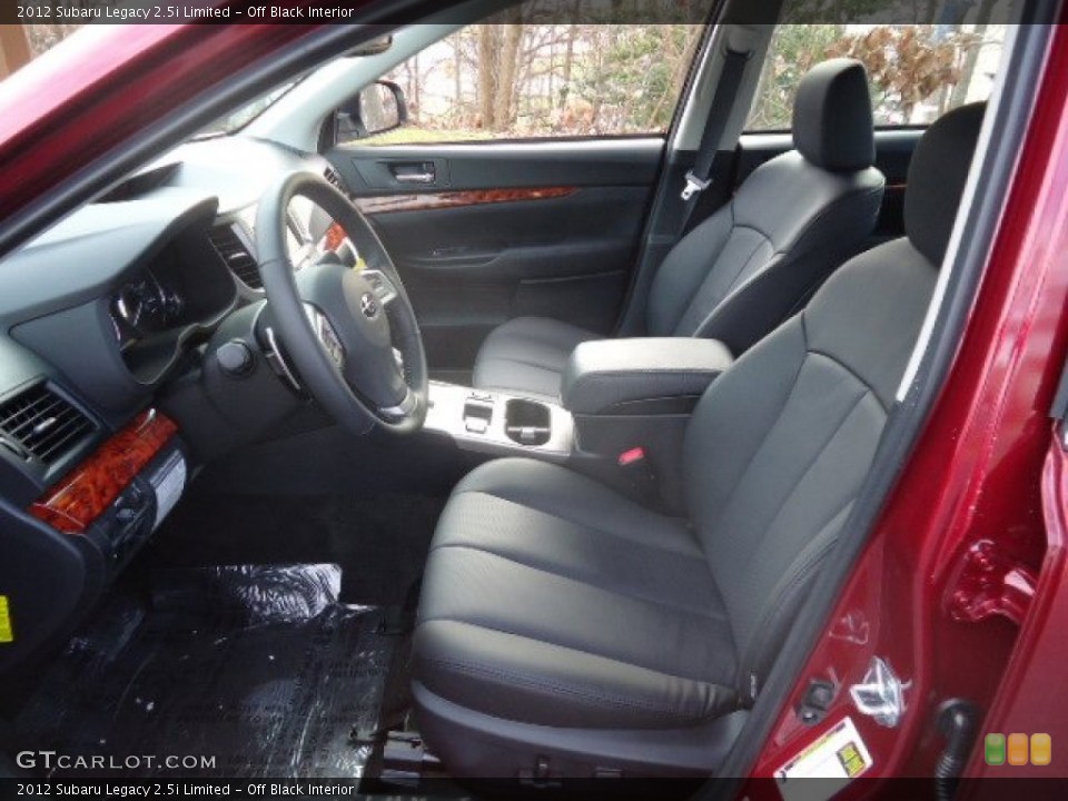 Off Black Interior Photo for the 2012 Subaru Legacy 2.5i Limited #58899633