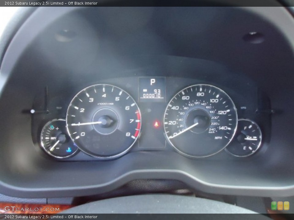 Off Black Interior Gauges for the 2012 Subaru Legacy 2.5i Limited #58899678