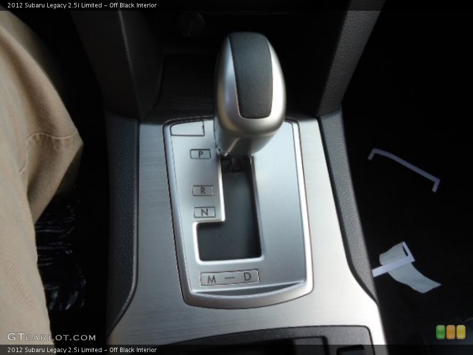 Off Black Interior Transmission for the 2012 Subaru Legacy 2.5i Limited #58899753