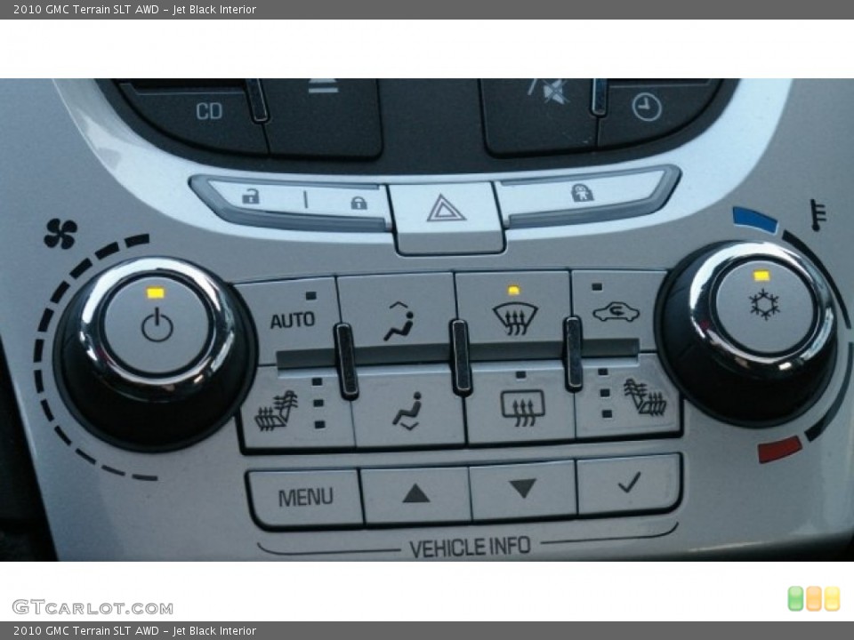 Jet Black Interior Controls for the 2010 GMC Terrain SLT AWD #58901157