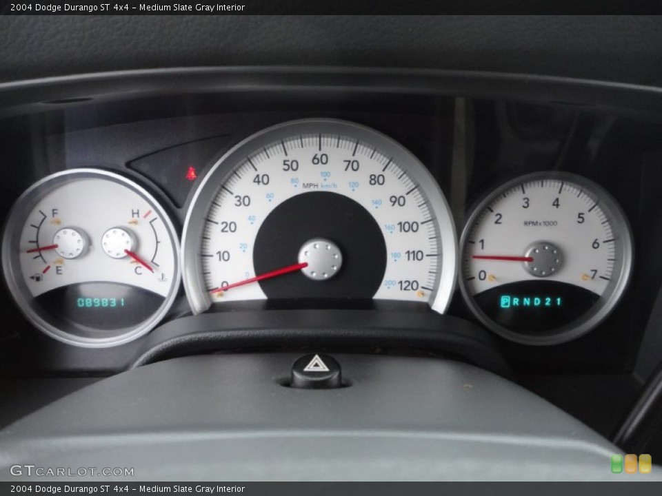 Medium Slate Gray Interior Gauges for the 2004 Dodge Durango ST 4x4 #58901340
