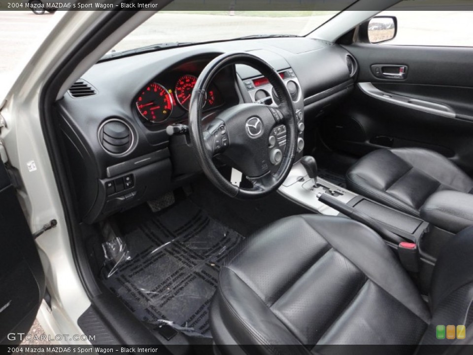 Black 2004 Mazda MAZDA6 Interiors