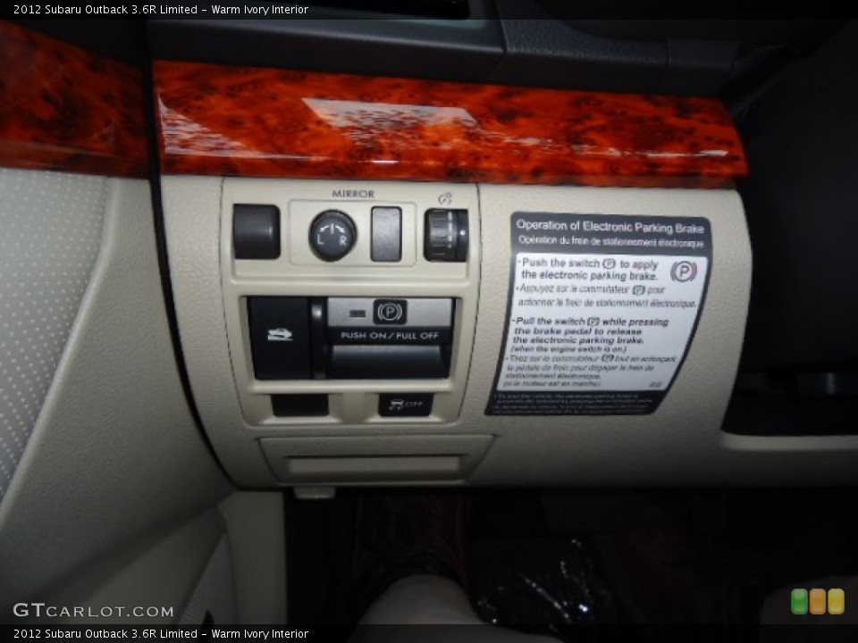 Warm Ivory Interior Controls for the 2012 Subaru Outback 3.6R Limited #58904178