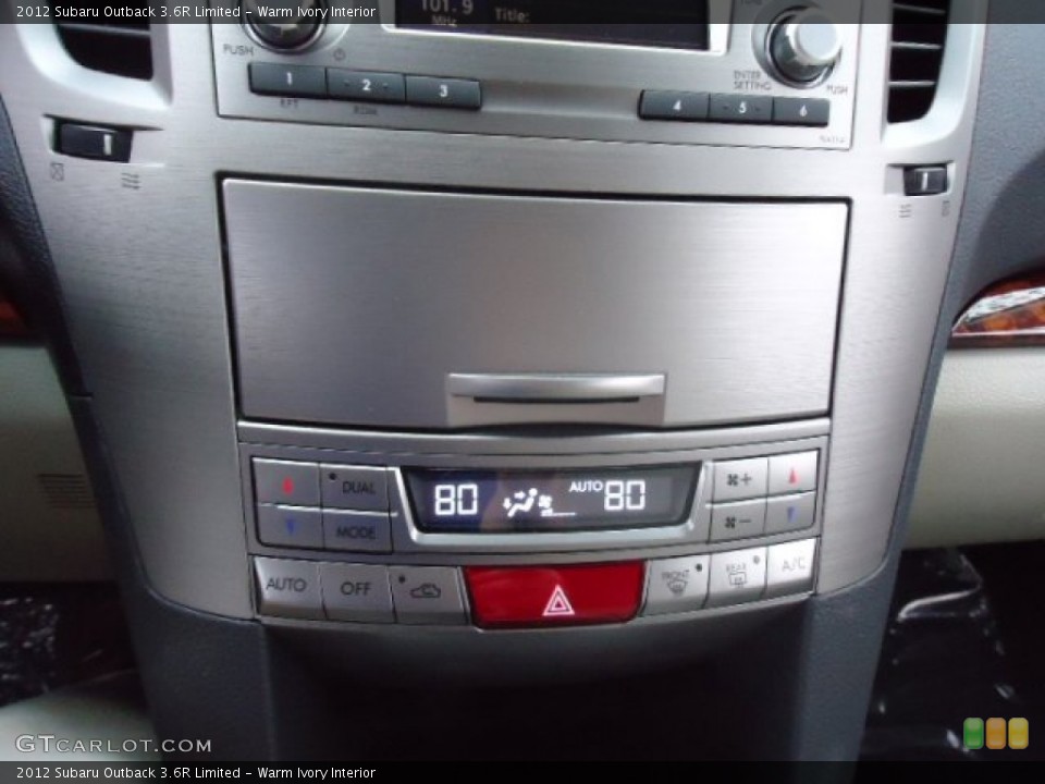 Warm Ivory Interior Controls for the 2012 Subaru Outback 3.6R Limited #58904214