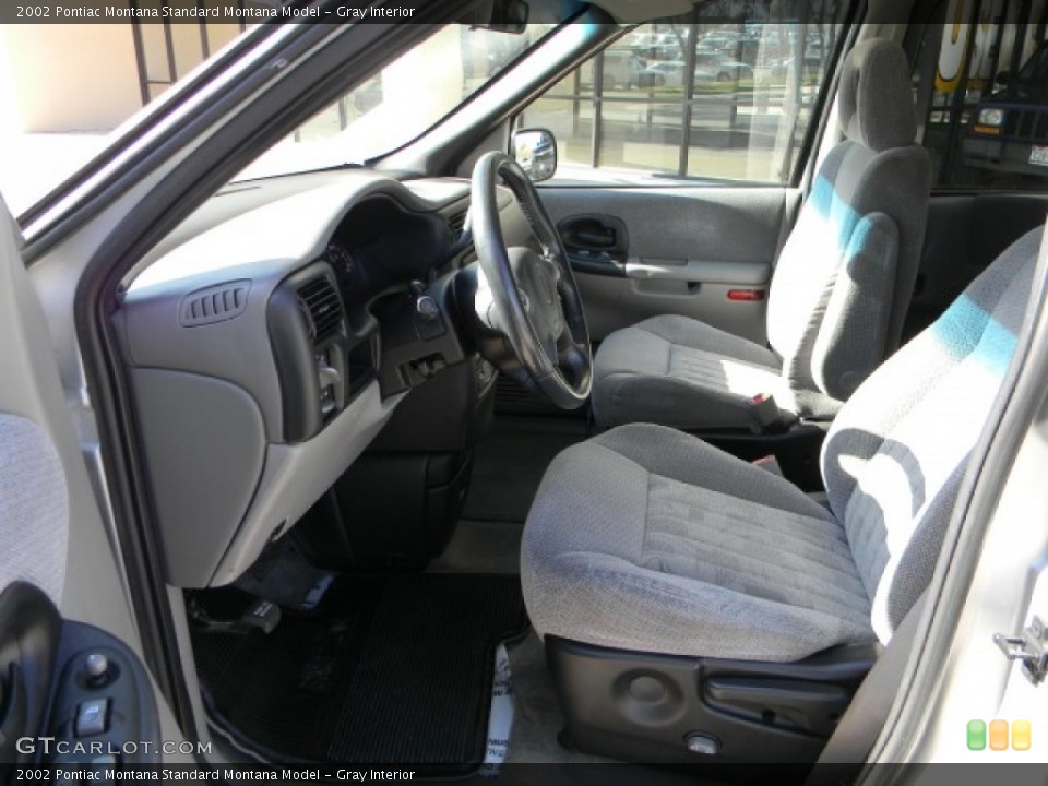 Gray Interior Photo for the 2002 Pontiac Montana  #58905166