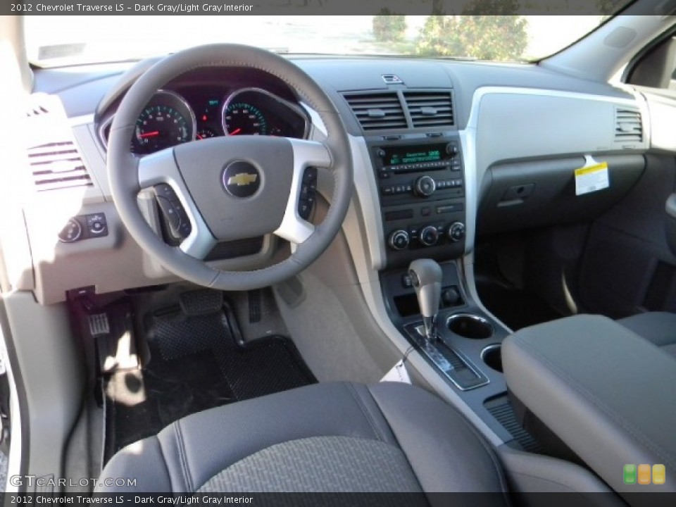 Dark Gray/Light Gray Interior Prime Interior for the 2012 Chevrolet Traverse LS #58905406