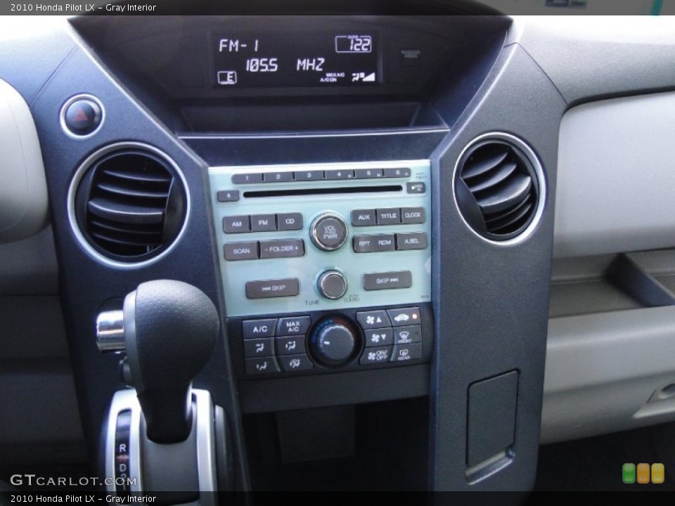 Gray Interior Controls for the 2010 Honda Pilot LX #58905724
