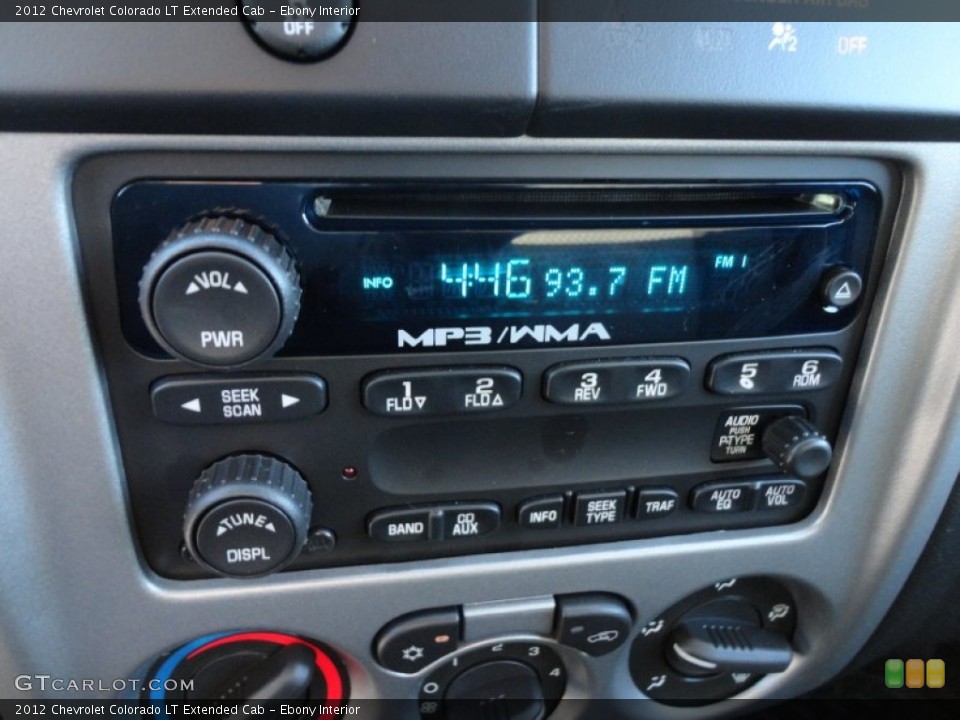 Ebony Interior Audio System for the 2012 Chevrolet Colorado LT Extended Cab #58906105