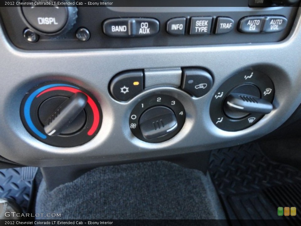 Ebony Interior Controls for the 2012 Chevrolet Colorado LT Extended Cab #58906111
