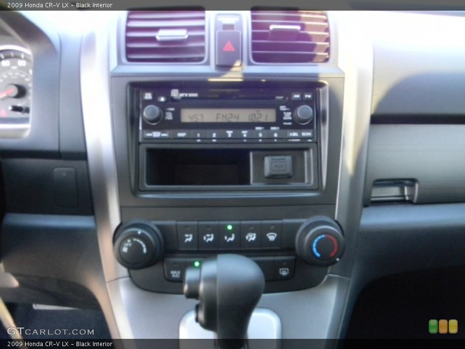 Black Interior Controls for the 2009 Honda CR-V LX #58907653
