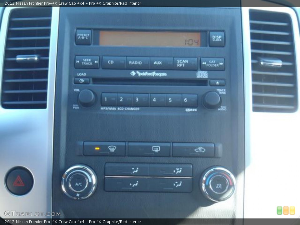 Pro 4X Graphite/Red Interior Audio System for the 2012 Nissan Frontier Pro-4X Crew Cab 4x4 #58909816