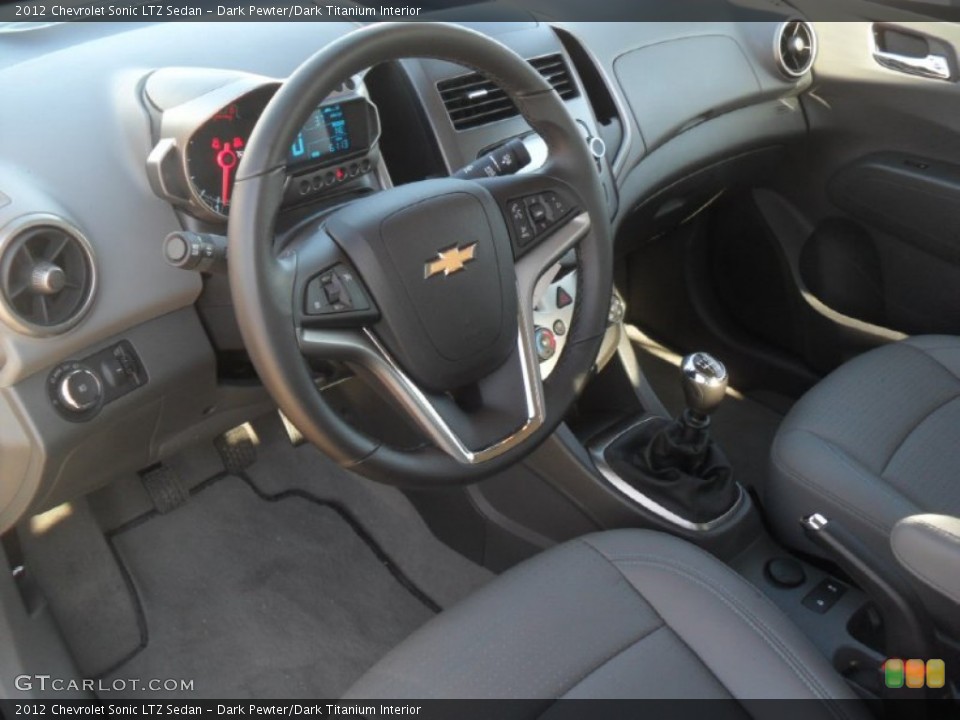 Dark Pewter/Dark Titanium Interior Prime Interior for the 2012 Chevrolet Sonic LTZ Sedan #58910701