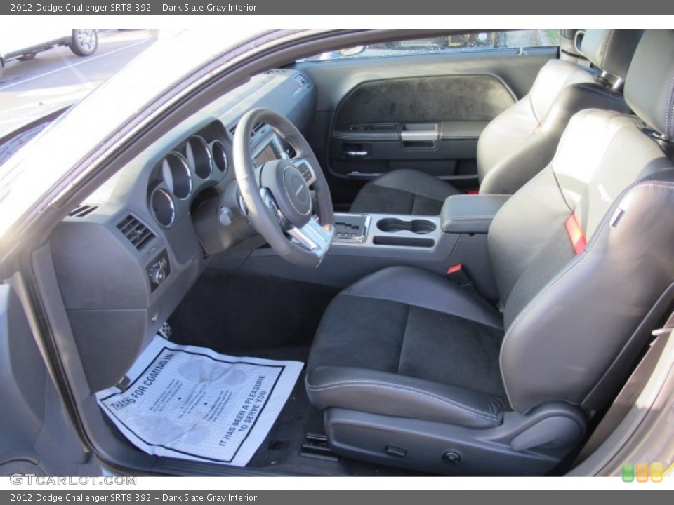 Dark Slate Gray Interior Photo for the 2012 Dodge Challenger SRT8 392 #58910776