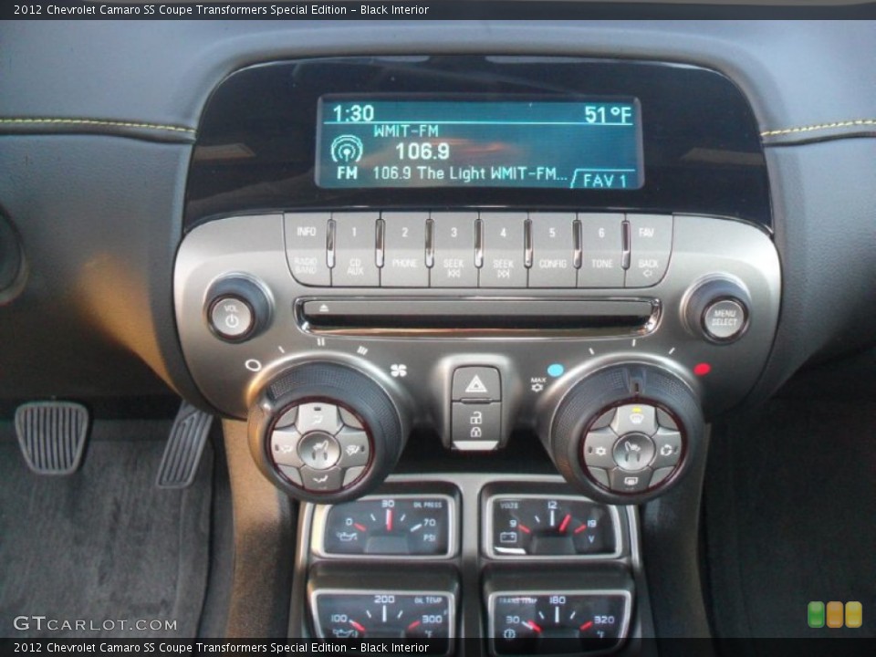 Black Interior Audio System for the 2012 Chevrolet Camaro SS Coupe Transformers Special Edition #58910821