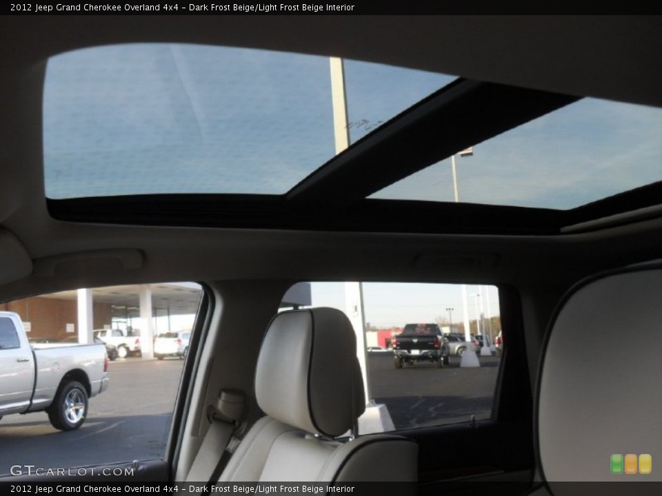 Dark Frost Beige/Light Frost Beige Interior Sunroof for the 2012 Jeep Grand Cherokee Overland 4x4 #58912487
