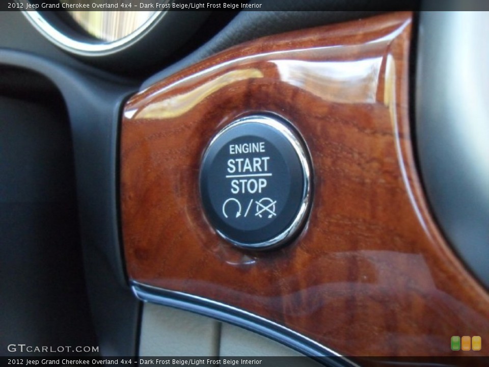 Dark Frost Beige/Light Frost Beige Interior Controls for the 2012 Jeep Grand Cherokee Overland 4x4 #58912490