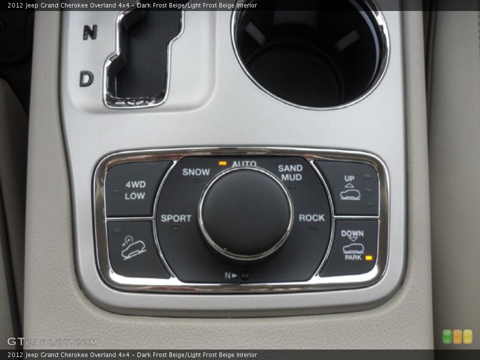 Dark Frost Beige/Light Frost Beige Interior Controls for the 2012 Jeep Grand Cherokee Overland 4x4 #58912499
