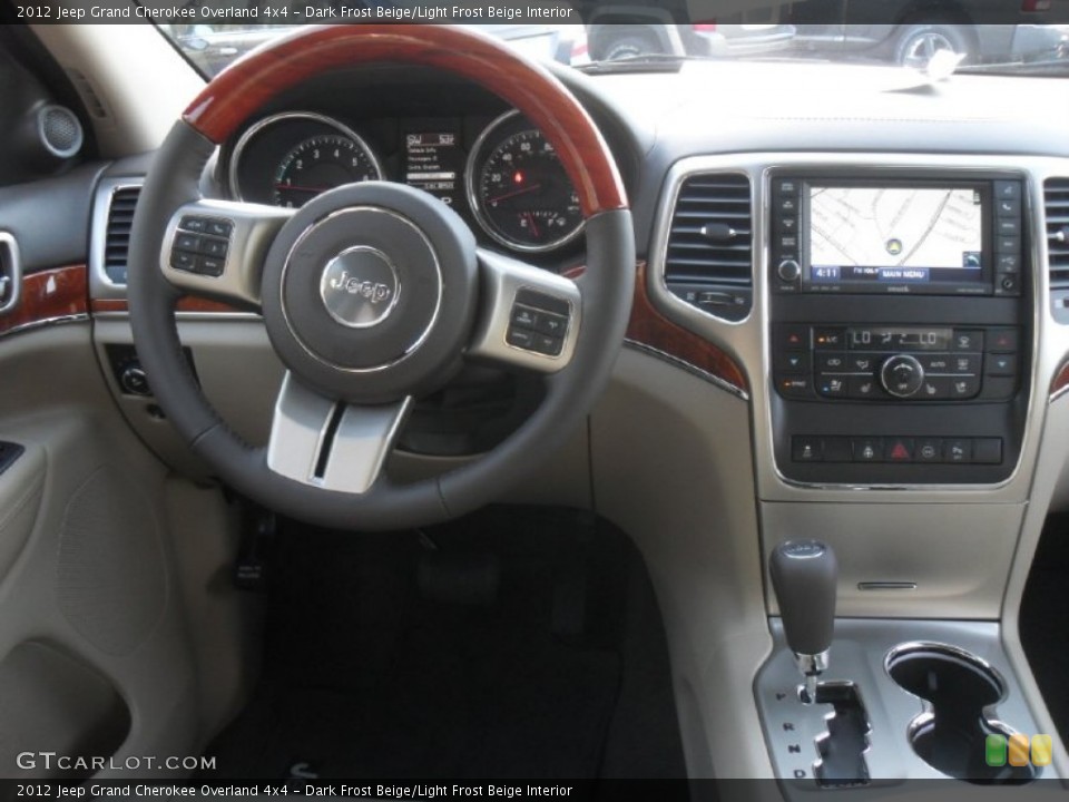 Dark Frost Beige/Light Frost Beige Interior Dashboard for the 2012 Jeep Grand Cherokee Overland 4x4 #58912511
