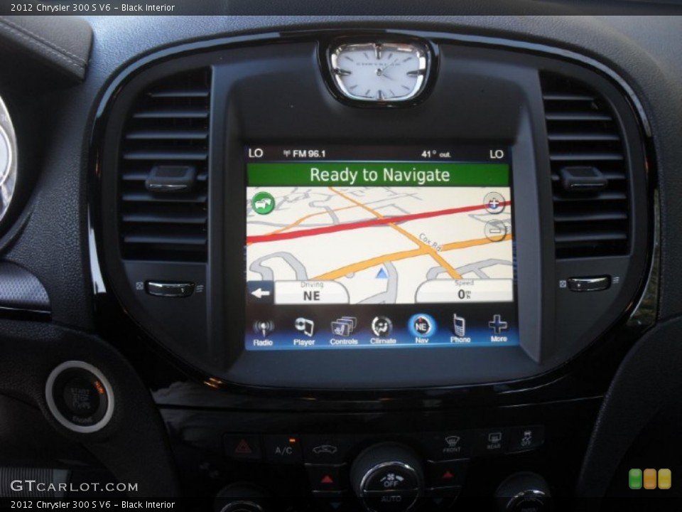 Black Interior Navigation for the 2012 Chrysler 300 S V6 #58912649