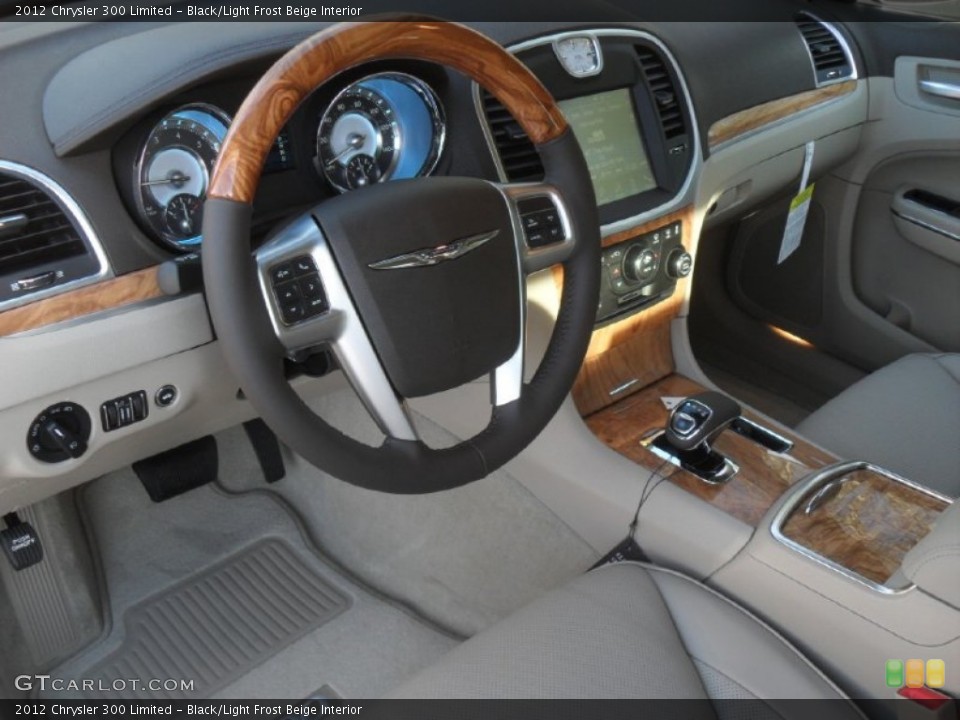 Black/Light Frost Beige Interior Prime Interior for the 2012 Chrysler 300 Limited #58912926