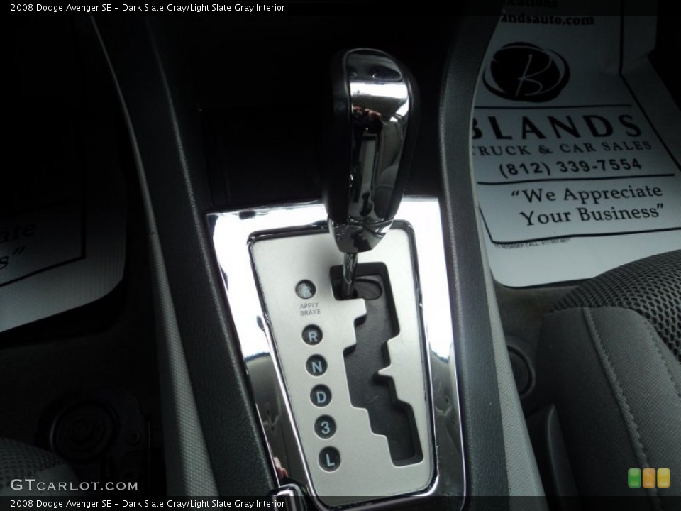 Dark Slate Gray/Light Slate Gray Interior Transmission for the 2008 Dodge Avenger SE #58913064