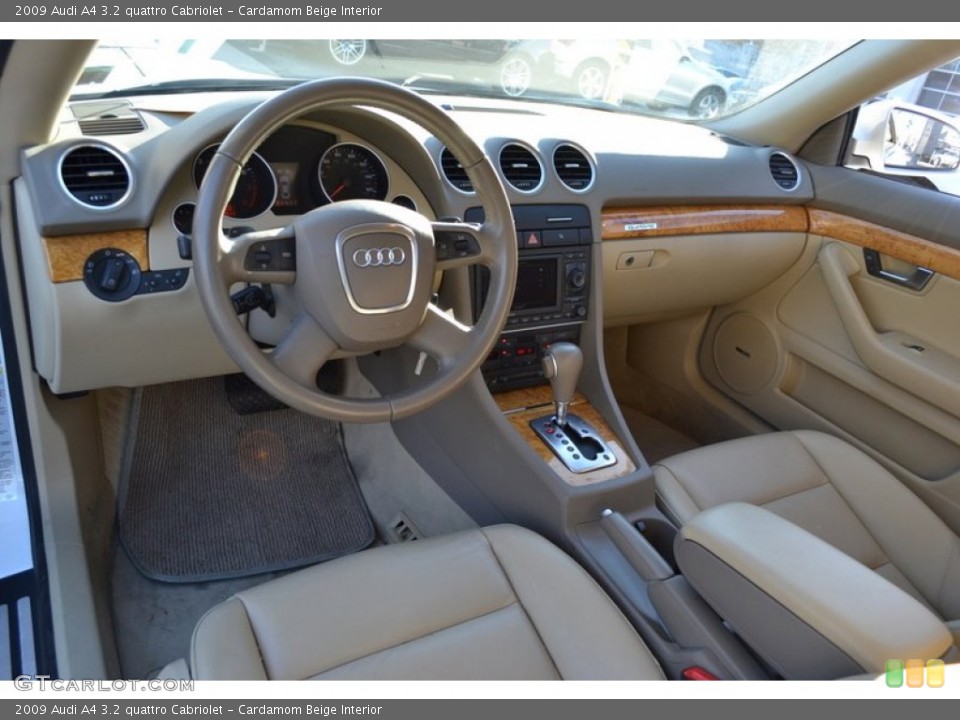 Cardamom Beige Interior Prime Interior for the 2009 Audi A4 3.2 quattro Cabriolet #58916932