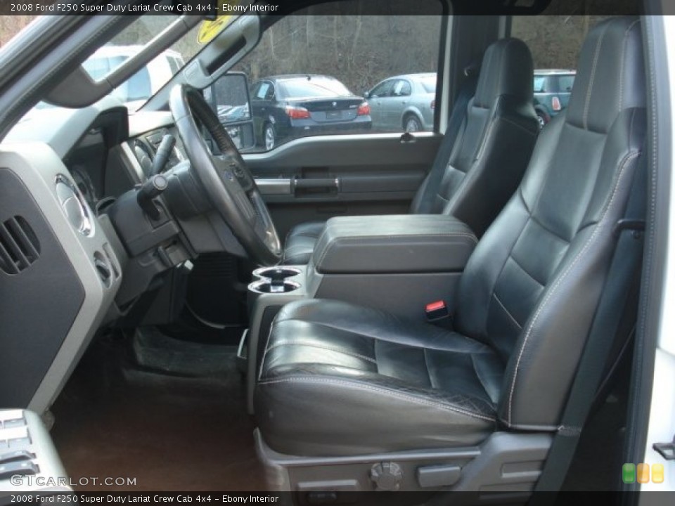 Ebony Interior Photo for the 2008 Ford F250 Super Duty Lariat Crew Cab 4x4 #58917431