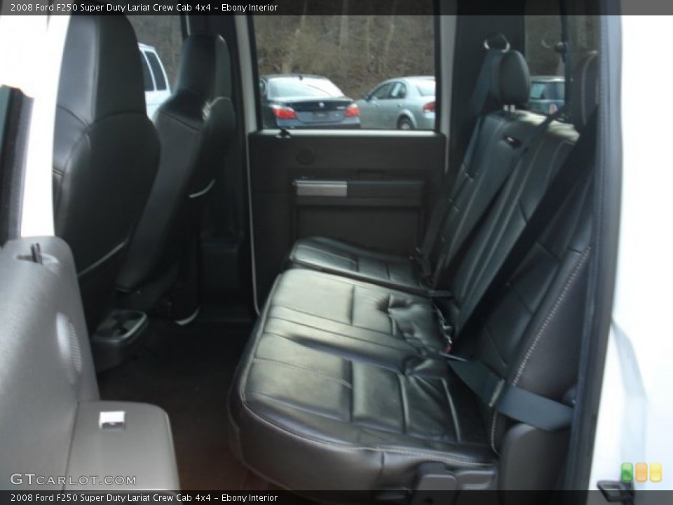 Ebony Interior Photo for the 2008 Ford F250 Super Duty Lariat Crew Cab 4x4 #58917440