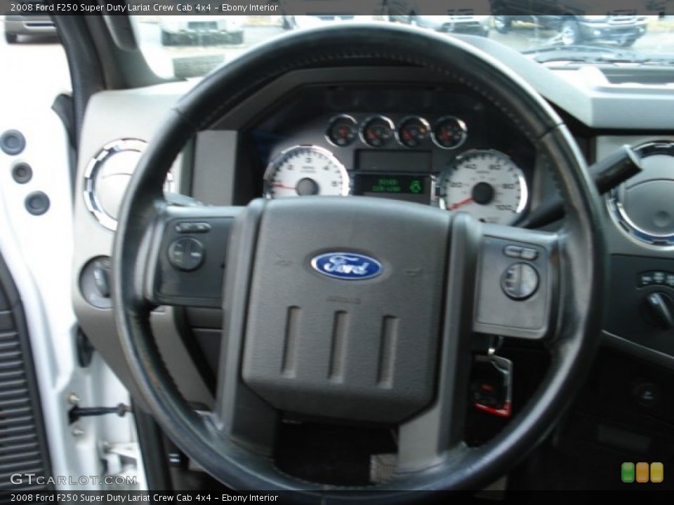 Ebony Interior Steering Wheel for the 2008 Ford F250 Super Duty Lariat Crew Cab 4x4 #58917461