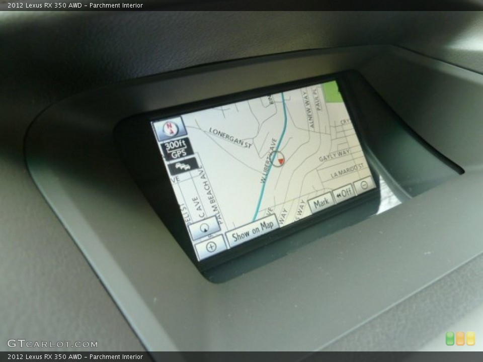 Parchment Interior Navigation for the 2012 Lexus RX 350 AWD #58918886