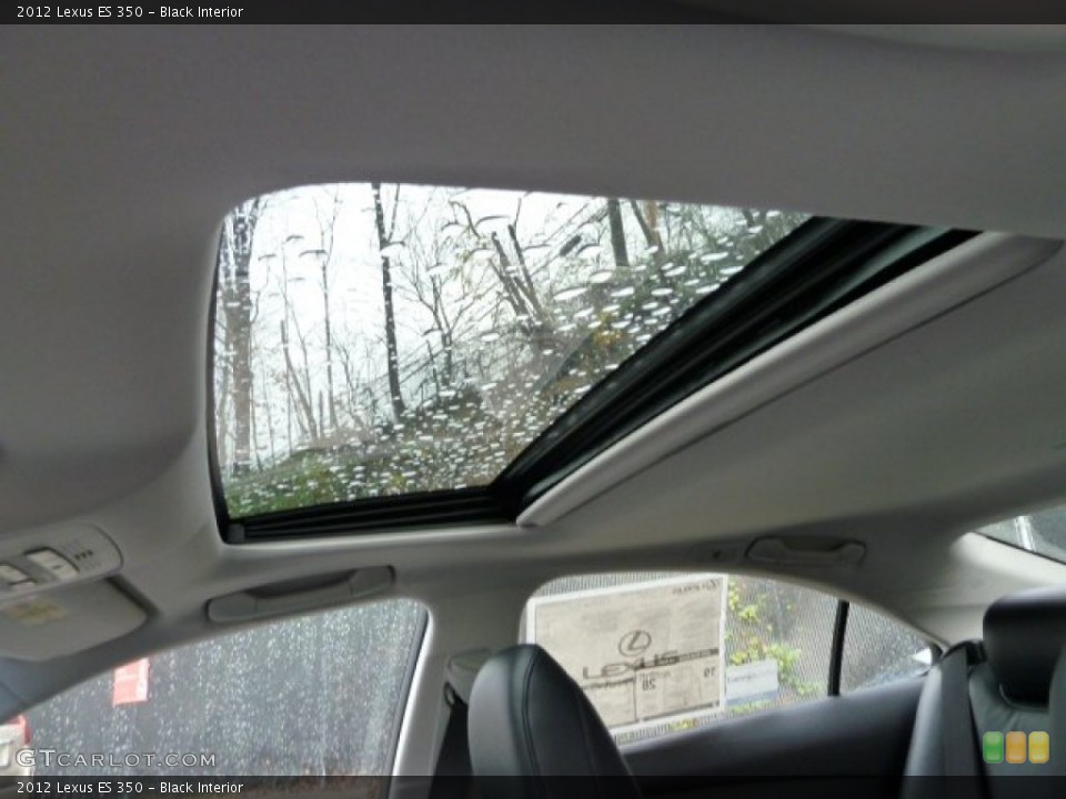 Black Interior Sunroof for the 2012 Lexus ES 350 #58919573