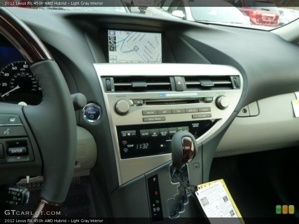 Light Gray Interior Controls for the 2012 Lexus RX 450h AWD Hybrid #58919732