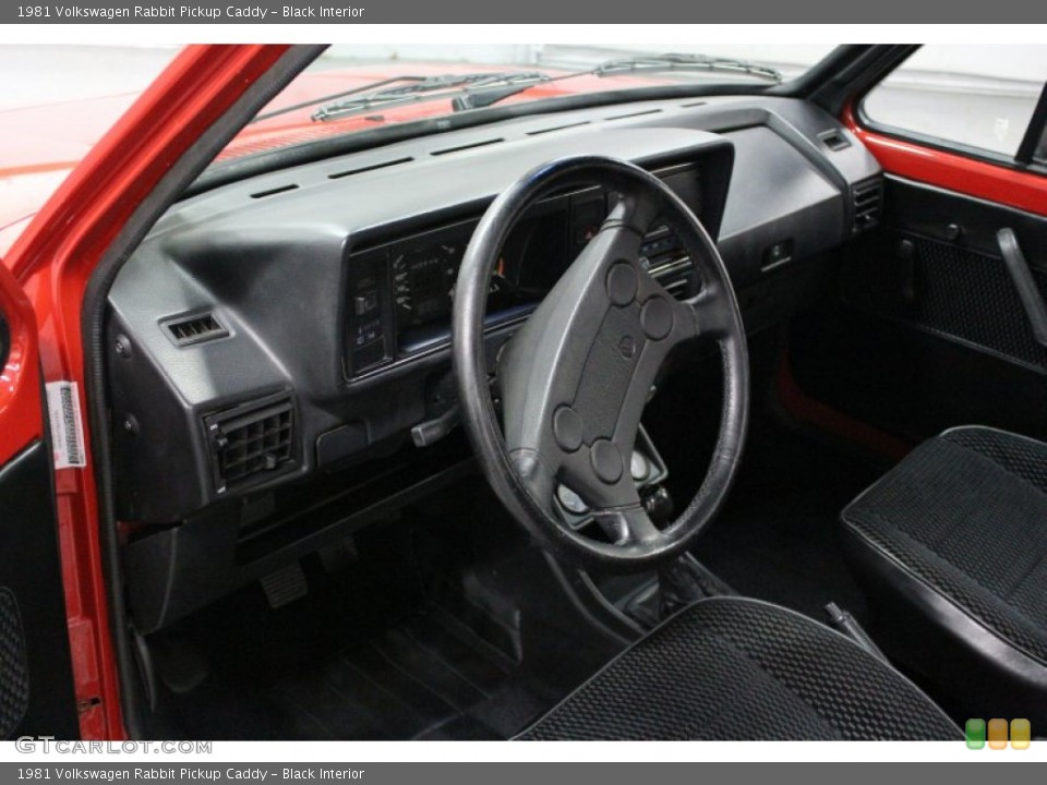 Black 1981 Volkswagen Rabbit Pickup Interiors