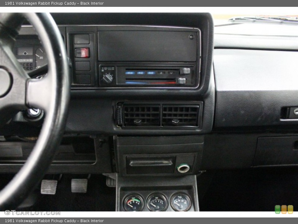 Black Interior Controls for the 1981 Volkswagen Rabbit Pickup Caddy #58922543