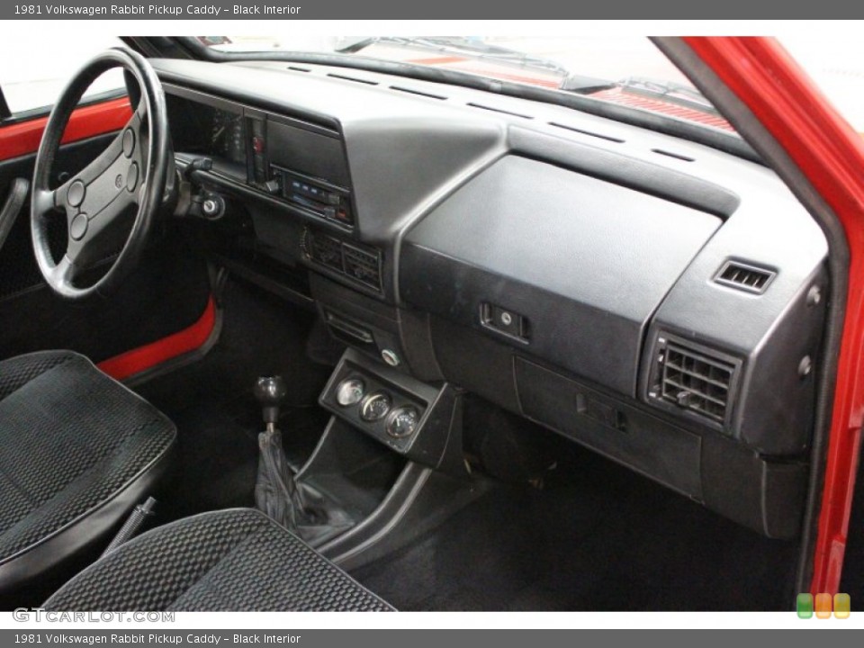 Black Interior Dashboard for the 1981 Volkswagen Rabbit Pickup Caddy #58922621