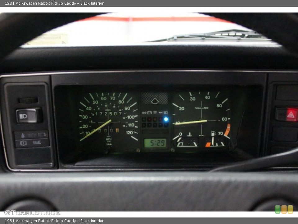 Black Interior Gauges for the 1981 Volkswagen Rabbit Pickup Caddy #58922639