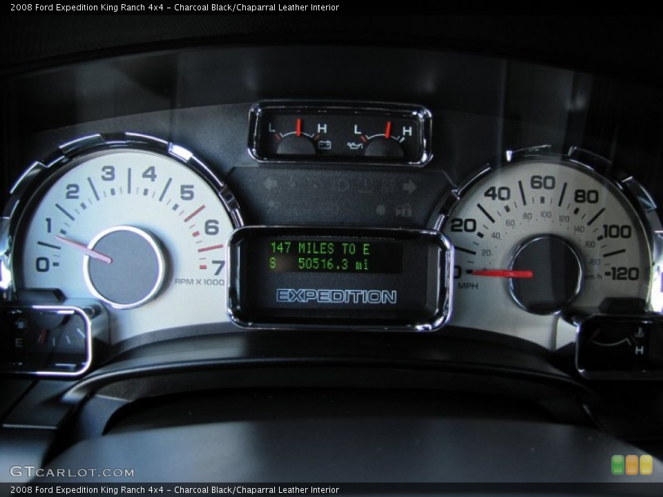 Charcoal Black/Chaparral Leather Interior Gauges for the 2008 Ford Expedition King Ranch 4x4 #58922885
