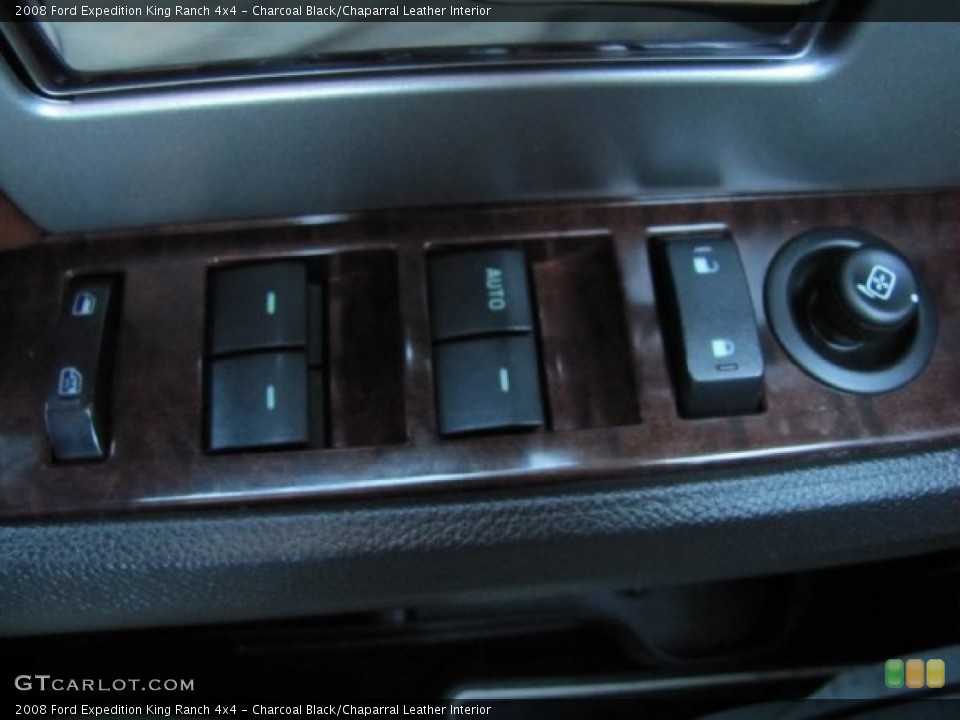 Charcoal Black/Chaparral Leather Interior Controls for the 2008 Ford Expedition King Ranch 4x4 #58922933