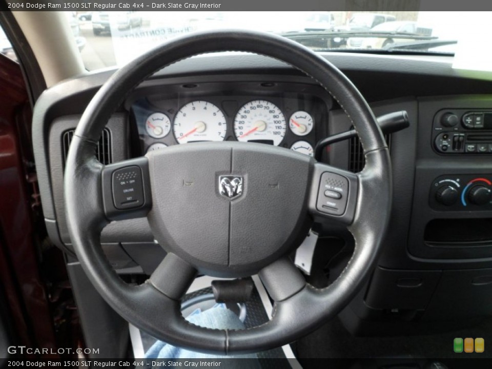 Dark Slate Gray Interior Steering Wheel for the 2004 Dodge Ram 1500 SLT Regular Cab 4x4 #58922993