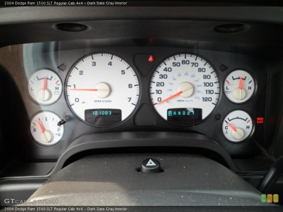 Dark Slate Gray Interior Gauges for the 2004 Dodge Ram 1500 SLT Regular Cab 4x4 #58923044