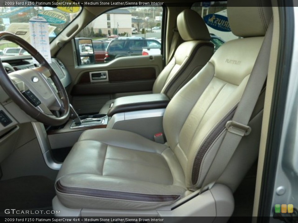 Medium Stone Leather/Sienna Brown Interior Photo for the 2009 Ford F150 Platinum SuperCrew 4x4 #58923236