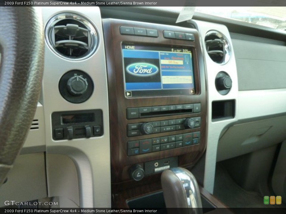 Medium Stone Leather/Sienna Brown Interior Controls for the 2009 Ford F150 Platinum SuperCrew 4x4 #58923281
