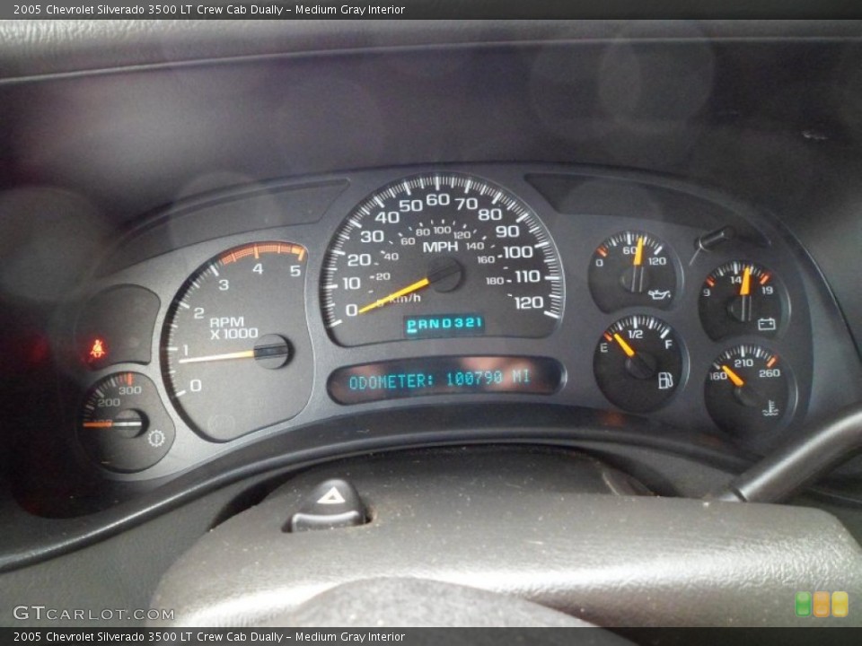Medium Gray Interior Gauges for the 2005 Chevrolet Silverado 3500 LT Crew Cab Dually #58923635