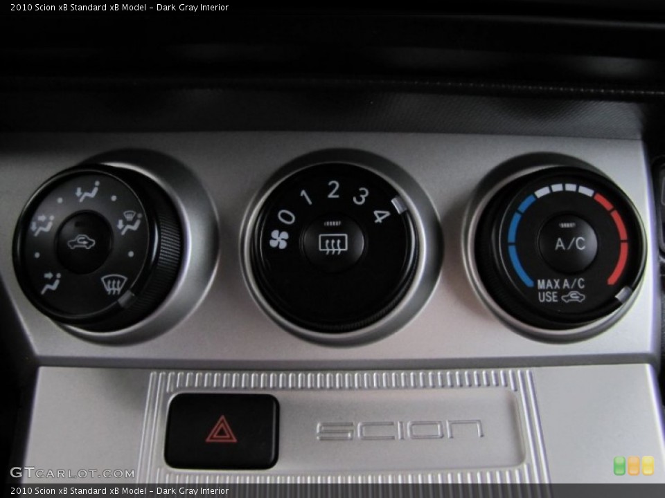 Dark Gray Interior Controls for the 2010 Scion xB  #58924346