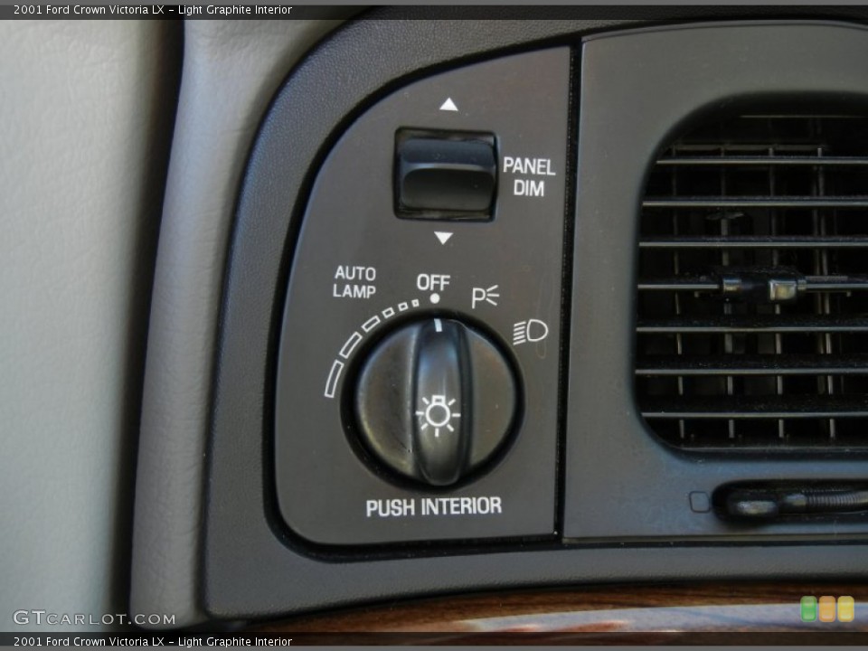 Light Graphite Interior Controls for the 2001 Ford Crown Victoria LX #58925147