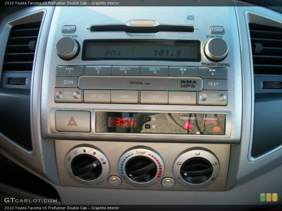 Graphite Interior Controls for the 2010 Toyota Tacoma V6 PreRunner Double Cab #58927768
