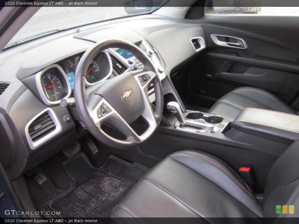Jet Black Interior Prime Interior for the 2010 Chevrolet Equinox LT AWD #58930815