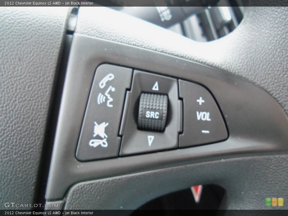 Jet Black Interior Controls for the 2012 Chevrolet Equinox LS AWD #58930818