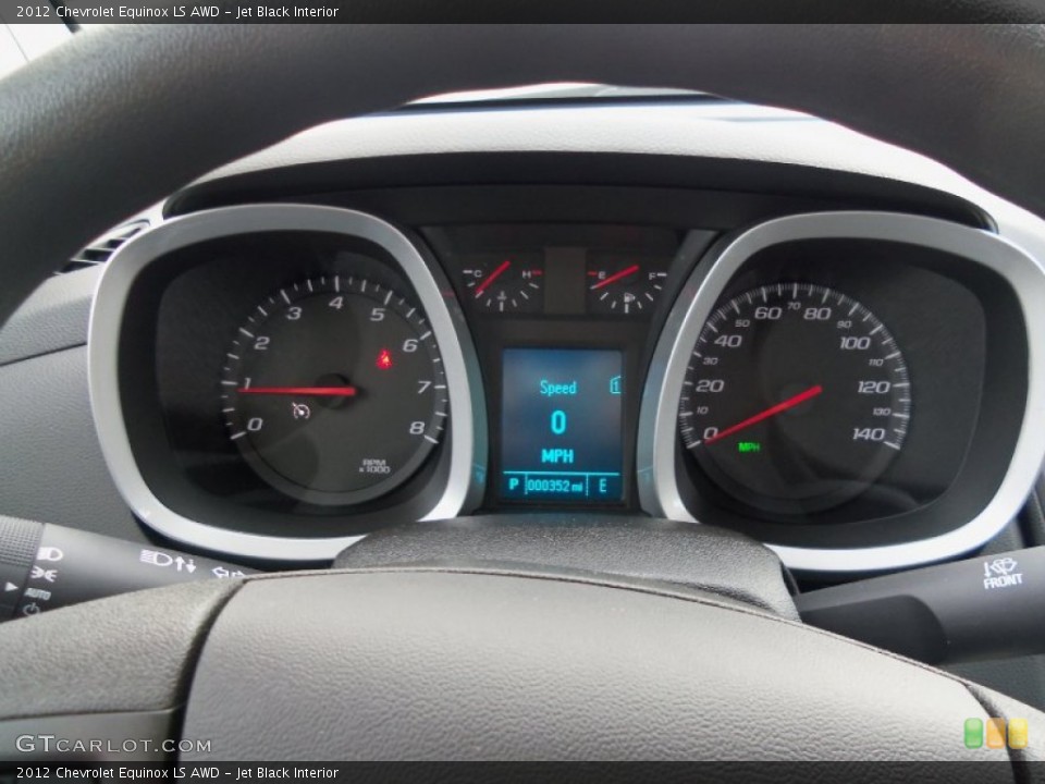 Jet Black Interior Gauges for the 2012 Chevrolet Equinox LS AWD #58930827
