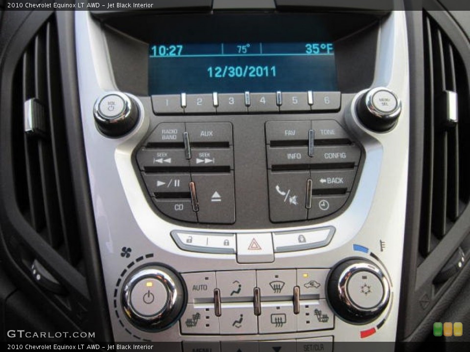 Jet Black Interior Controls for the 2010 Chevrolet Equinox LT AWD #58930842